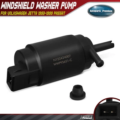 Bomba lavaparabrisas delantera o trasera con ojal de goma para Volkswagen Jetta Foto 1 de 4