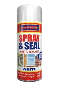 White Spray & Seal Leak Fix Stop Sealant Waterproof Instant Gutter Roof Pipe - Picture 1 of 2