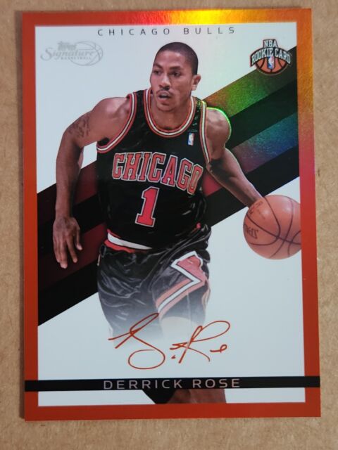 2008 Topps Derrick Rose Basketball autographed trading card