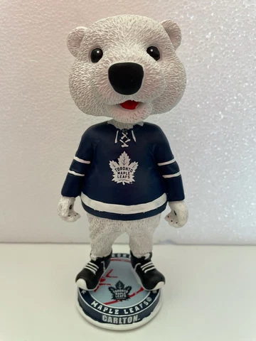 CARLTON Toronto Maple Leafs FOCO Knucklehead Mascot Bobblehead NIB IN STOCK SALE Cover