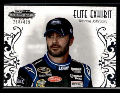 2012 Press Pass Showcase #39 Jimmie Johnson Elite Exhibit /499 - Image 1 of 2
