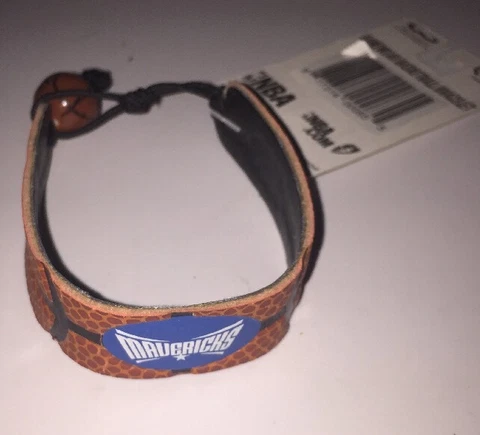 *NEW NBA Dallas Mavericks Leather Basketball Adjustable Bracelet Cover