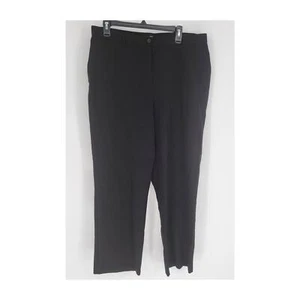 East 5th Secretly Slender Black Flat Front Career Dress Pants Women's 14 - Picture 1 of 6