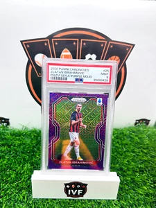 2020 Panini Chronicles Zlatan Ibrahimovic Pizm Ser.A-Purple mojo PSA 9 - Picture 1 of 2