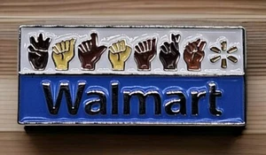 Walmart ASL Limited Collectable Metal Lapel Pin  - Picture 1 of 3
