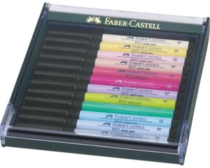 Faber-Castell Pitt Artist Pen Brush 12 Piece Pastels Set FC267420 - Picture 1 of 1