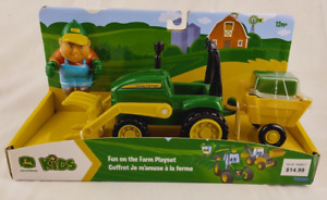 John Deere Kids Fun on the Farm Tractor With Figure Brand New