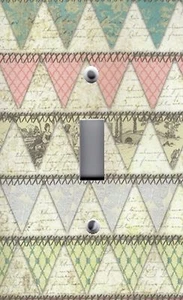 Light Switch Plate  Outlet Covers MULTI COLORED VINTAGE BANNERS - Bild 1 von 26