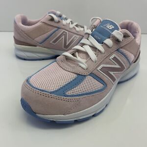 New Balance Womens 990v5 Shoes Cherry Blossom/Team Carolina Pink/Blue Size 4