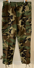 USGI Army Size Large Long Woodland Camo Cotton Cargo Uniform Pants Trousers