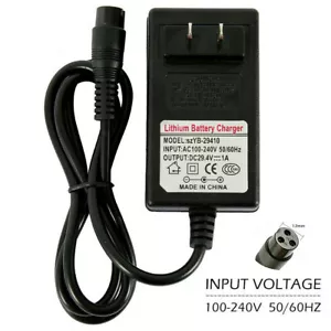 Caricabatteria 24 V per rasoio E300 E100 E125 E150 E175 E500 scooter elettrico A+ - Foto 1 di 5