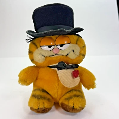 Vintage Garfield Plush Soft Toy Marriage Groom 1981 Dakin - Super Cool - Image 1 of 4