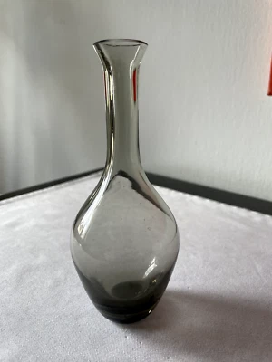 50/60-er: feine kleine Rauchglas Vase  Wagenfeld Ära h=15cm - Bild 1 von 4