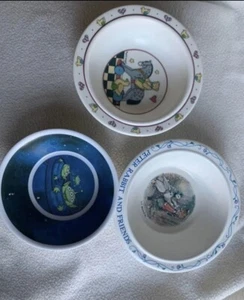 3 children’s melamine bowls dishes Vtg Kabouki, Peter Rabbit and Toy Story - Picture 1 of 8