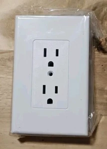 Paquete de 5 - Placa de pared cubierta decorativa máscara Hubbell TayMac - blanca MW2500W - Imagen 1 de 4