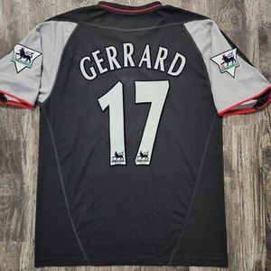 2003 Reebok Liverpool Away Soccer Jersey Steven Gerrard Men L England UEFA - Picture 1 of 9