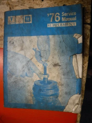 1976 PONTIAC FIREBIRD GRAND PRIX AM BONNEVILLE FACTORY SERVICE MANUAL SUPPLEMENT Foto 1 de 4
