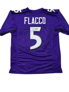 Joe Flacco Signed Baltimore Ravens Custom Jersey JSA Authenticated - Picture 1 of 4