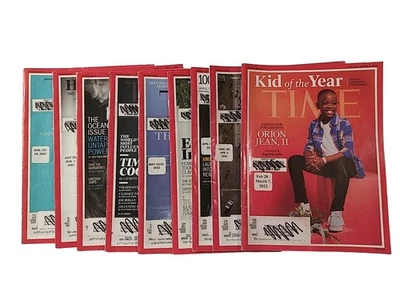 LOT OF 9 DIFFERENT TIME MAGAZINES NONCONSECUTIVE 2022 & 2023 GOOD LIBRARY COPIES - Image 1 of 4