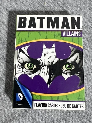 DC Comics Batman Villains Playing Cards Deck 52 Images Aquarius New Sealed Set - Image 1 of 4