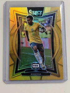 2024-25 Panini Select Fifa Rodrygo Gold Prizm /10 Brazil - Picture 1 of 2