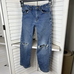 Carhartt Kids Straight Leg Jeans Distressed Size 6 Adjustable Waist (22” X 19”) - Picture 1 of 7