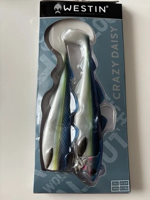 Westin Crazy Daisy 27 cm 400 g Blue Pearl OVP Neu Gummifisch Heilbutt - Bild 1 von 2