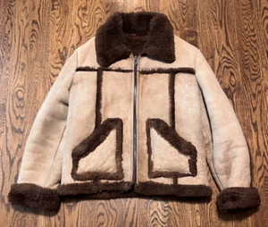 Chaqueta de piel de oveja Piapa vintage grande ranchero Marlboro hombre - Imagen 1 de 4