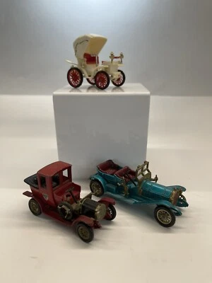 Vintage Matchbox Models Yesteryear Y11 1912 Y12 1909 & Minialuxe Peugeot Screw - Image 1 of 4