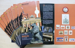 10 x DDR Edition Briefmarken und Medaillen BERLIN 25 Jahre Hauptstadt - Bild 1 von 5