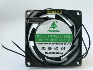 1 PCS FONSONING Fan FSY8025H1ASL 110-120V~AC 0.10A 8025 8CM 2 Wire - Picture 1 of 3