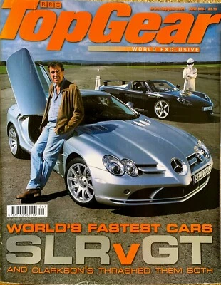 TOP GEAR MAGAZINE JUN-2004 - Porsche Carrera GT, Ford Focus RS, McLaren-Merc SLR - Image 1 of 3