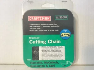 Craftsman Motorsäge Trennkette 14" 71 36504 passend für Homelite McCulloch Stihl S50 - Bild 1 von 2