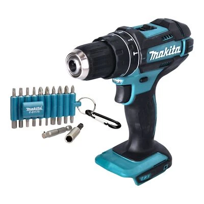 Makita DHP 482 Z Akku Schlagbohrschrauber 18 V 62 Nm + 22 tlg. Bit Set - Bild 1 von 4