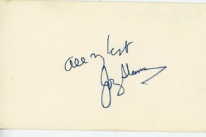 Comedian Joey Adams, husband of Cindy Adams and his autograph - Picture 1 of 1