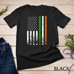 Camiseta unisex con bandera irlandesa americana bandera de Irlanda día de San Patricio - Imagen 1 de 15