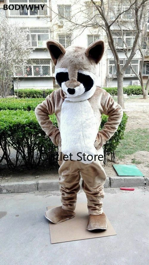 Raccoon Fursuit Mascot Costume Cosplay Party Dress Outfit Clothing  Carnival - Image 1 of 3