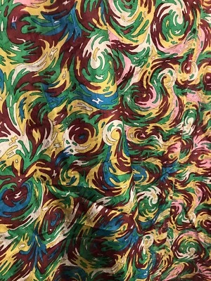 Vintage Sheer Fabric Chiffon Material Light Airy 45” X 3 1/2 Yd A24 - image 1 of 4