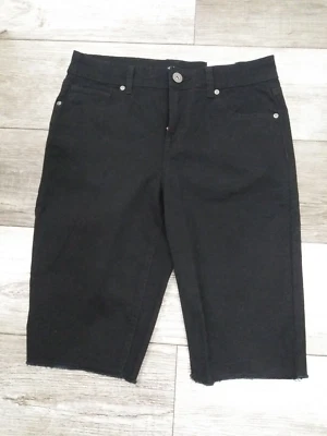Style & co. Curvy-Fit Denim Bermuda Shorts Women's Size 4 DEEP BLACK - Image 1 of 4