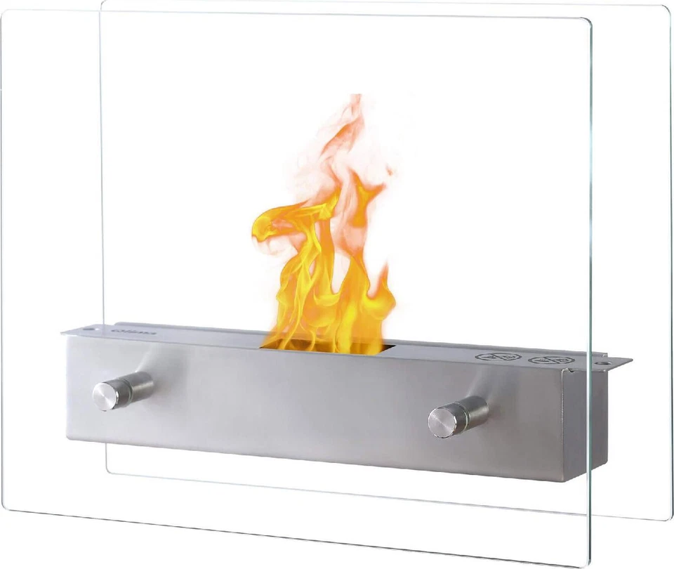 Qlima Bruciatore ad Etanolo rettangolare Camino Caminetto decorativo da parete