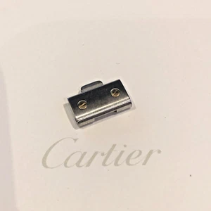 1x Cartier Santos steel & gold bracelet link - 12mm - Picture 1 of 7