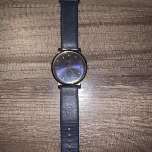 Baker Navy Dial Navy Leather Ladies Watch - Picture 1 of 3