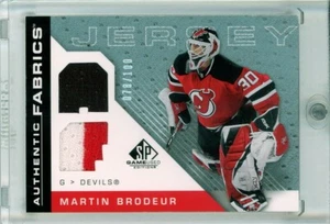 2007-08 SP Game Used Authentic Fabrics Rainbow #AFMB Martin Brodeur JERSEY /100 - Picture 1 of 2