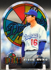 1996 Leaf Studio Stained Glass Stars HIDEO NOMO #9 Los Angeles Dodgers