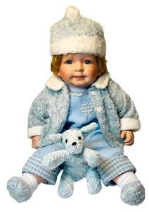 Muñeca niño porcelana realista 20" pelo rubio con peso 3,7 lb) por: Cathay Collections - Imagen 1 de 9