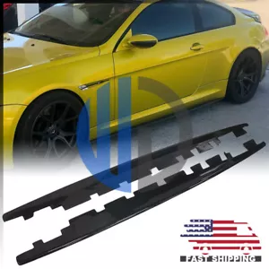 Para 2006 2007 2008 2009 2010 BMW E63 E64 M6 W Estilo Fibra de Carbono Faldones Laterales - Imagen 1 de 5
