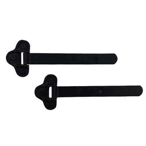 Pair of Cast Iron Barn Door Strap Hinges in Vintage Design - Picture 1 of 4