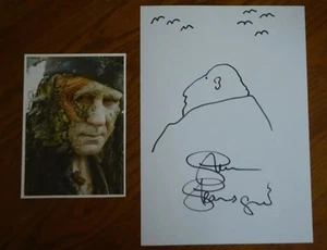 Stellan Skarsgård Bootstrap Bill Rare Original Hand drawn 11X8'' SIGNED SKETCH - Picture 1 of 3