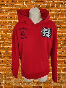 WOMENS HOLLISTER XSMALL RED LOGO CASUAL ACTIVE GYM HOODIE SWEATER TRACK TOP XS - Picture 1 of 5