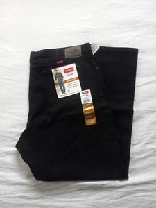 NEW Wrangler Mens Jeans Five Star Relaxed Fit 46x32 BLACK 100% Cotton Denim NWT - Picture 1 of 9